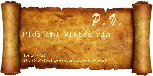 Plöchl Viktória névjegykártya
